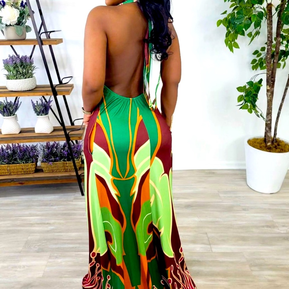 Multi color maxi dress